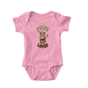 Cute little horse baby bodysuit