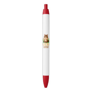 Cute little horse black ink pen