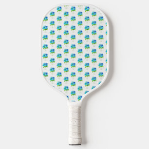 Cute Little Hydrangea Flowers Texas Woman's Pickleball Paddle