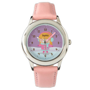 Cute Little Ice Skater Girl Winter Kids Watch