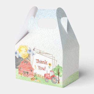 Cute Little Kids Farm Birthday Party Thank You Favour Box