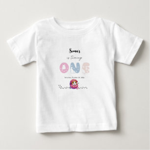 Cute Little Kitten 1st Birthday Baby T-Shirt