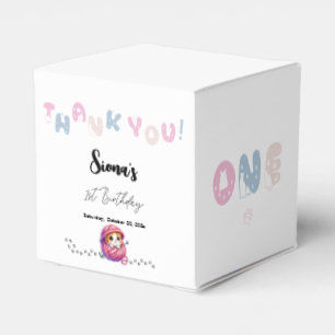 Cute Little Kitten 1st Birthday Party Favour Box