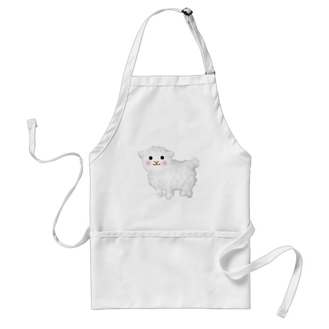 Cute Little Lamb Standard Apron (Front)