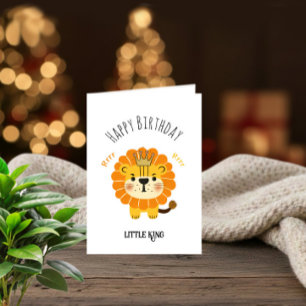 Cute little lion card