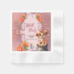 Cute little lion napkin