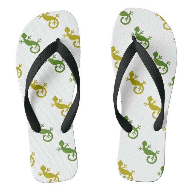 Cute little lizards jandals (Footbed)
