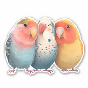 Cute Little Lovebirds