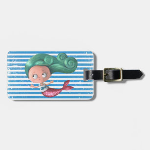 Cute Little Mermaid Luggage Tag