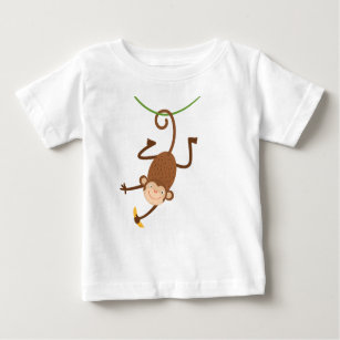 Cute Little Monkey Baby T-Shirt