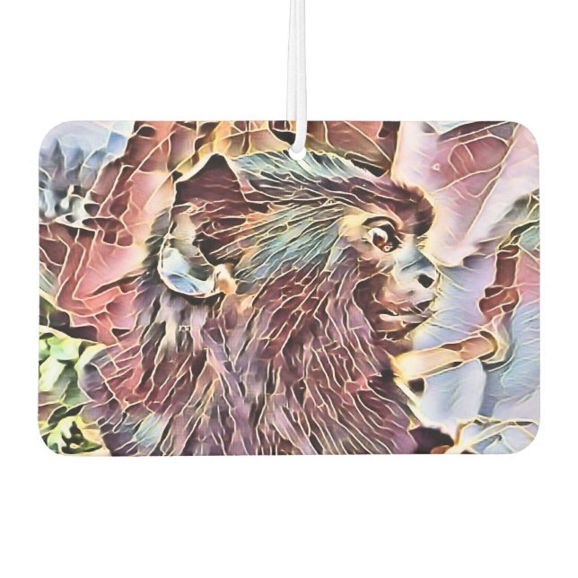 CUTE LITTLE MONKEY CAR AIR FRESHENER (Front)