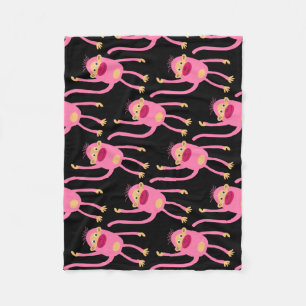 Cute Little Monkey Fleece Blanket