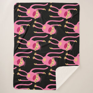 Cute Little Monkey Sherpa Blanket
