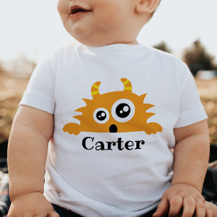 Cute Little Monster Baby Kid Personalised T-Shirt