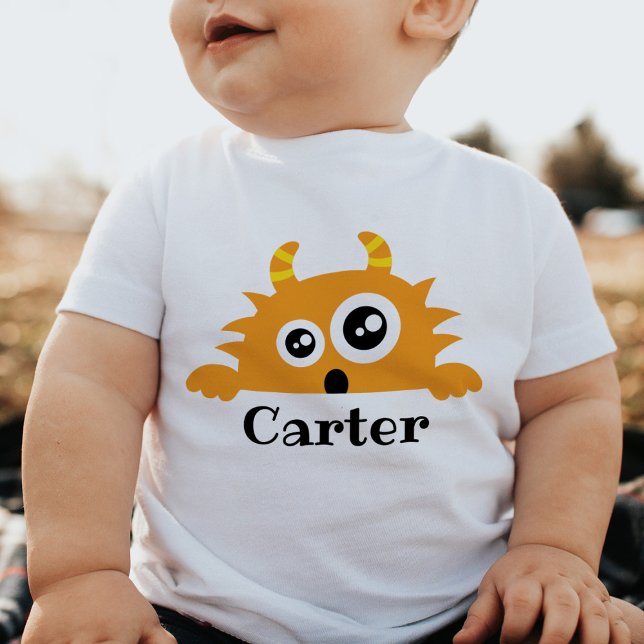 Cute Little Monster Baby Kid Personalised T-Shirt (Creator Uploaded)