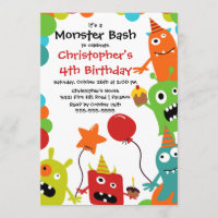 CUTE Little Monster Bash Birthday Party