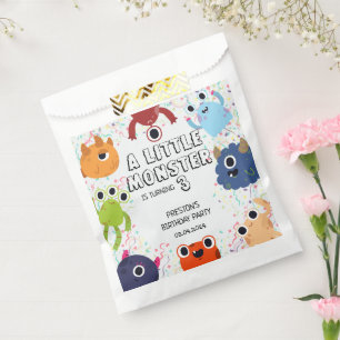 Cute Little Monster Birthday Party for All Ages Favour Bags