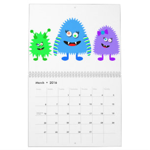 Cute Little Monsters Calendar