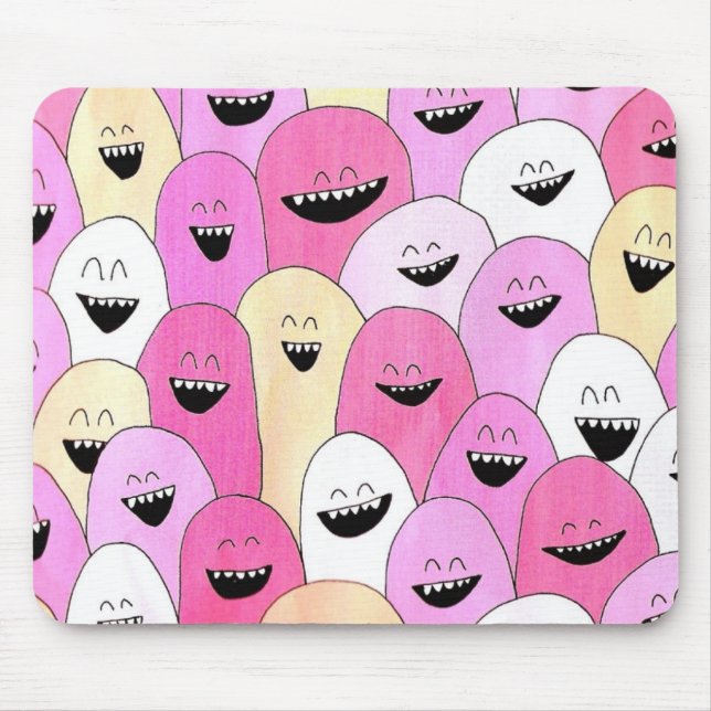 "Cute Little Monsters" Mousepad (Front)