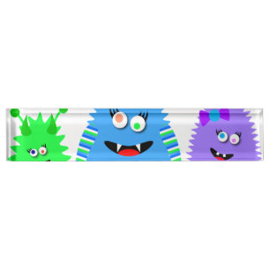 Cute Little Monsters Nameplate