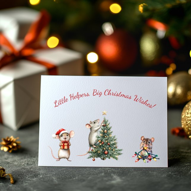 Cute little mouse Christmas Card (Creator Uploaded)