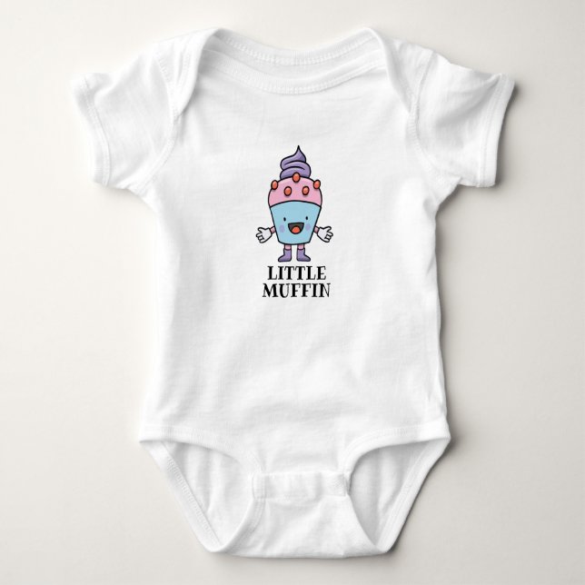 Cute Little Muffin Girl Baby Bodysuit (Front)