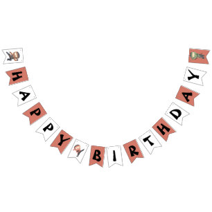 Cute Little Ninja Happy Birthday  Bunting