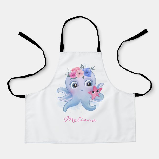 Cute little octopus apron (Front)