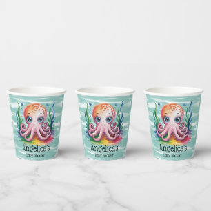 Cute Little Octopus Under The Sea Paper Cups