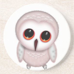Cute Little Owl Illustration Coaster