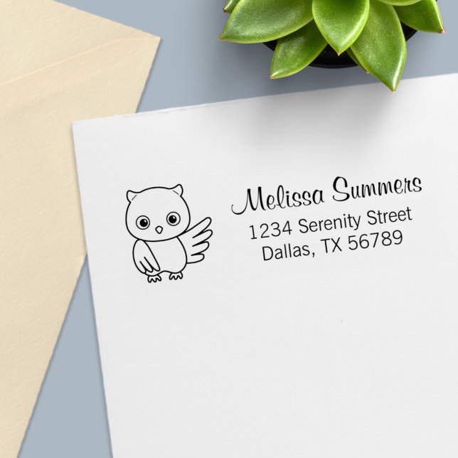Cute Little Owl Self-inking Stamp (Creator Uploaded)