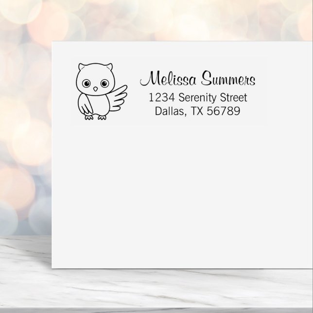 Cute Little Owl Self-inking Stamp (Creator Uploaded)