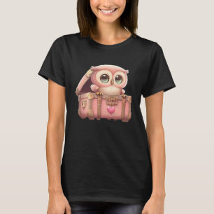 Cute Little Owl Valetines Animal Love 7 T-Shirt