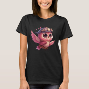 Cute Little Owl Valetines Animal Love T-Shirt