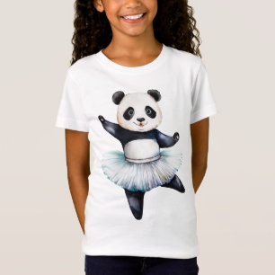 Cute little panda ballerina dancing ballet T-Shirt