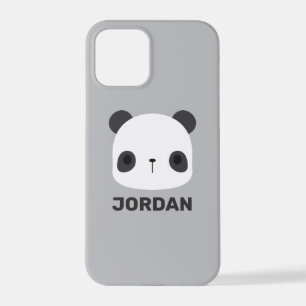 Cute Little Panda Bear with Personalised Name iPhone 12 Pro Case