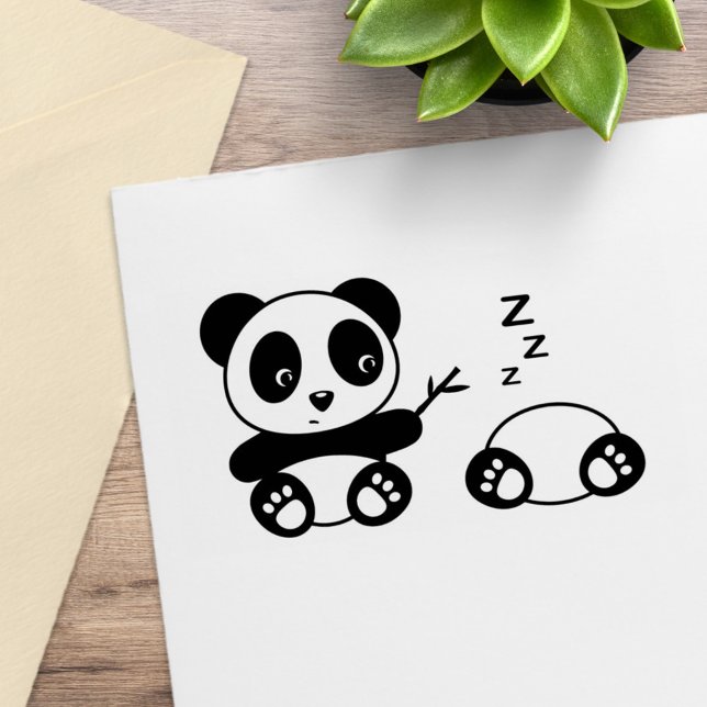 Cute Little Pandas Rubber Stamp (Creator Uploaded)