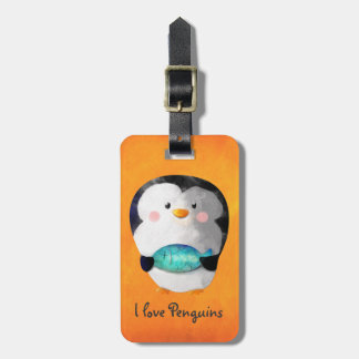 Cute Little Penguin Luggage Tag