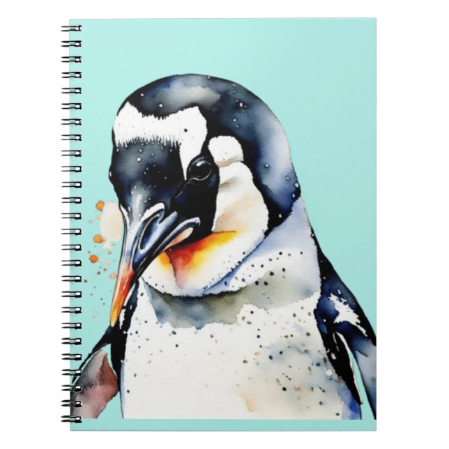 Cute little penguins  notebook (Front)