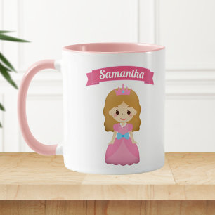 Cute Little Pink Princess Kids Mug