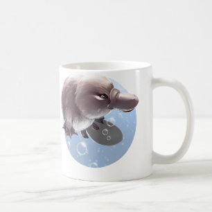 Cute Little Platypus Illustration Mug