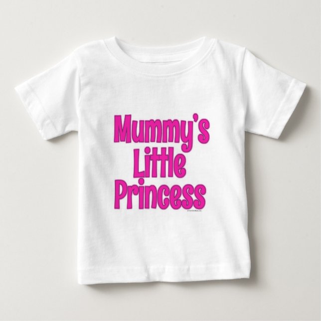 Cute Little Princess Baby Slogan Design T-Shirt (Front)