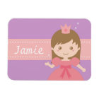 Cute Little Princess Girl Personalised Magnet