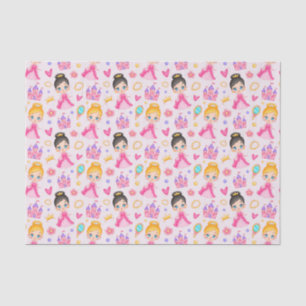 Cute Little Princess in Pink Dress Tissue Paper