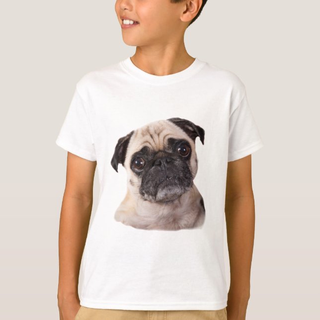 cute little pug dog T-Shirt (Front)
