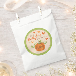 Cute Little Pumpkin Baby Shower Favour Bags