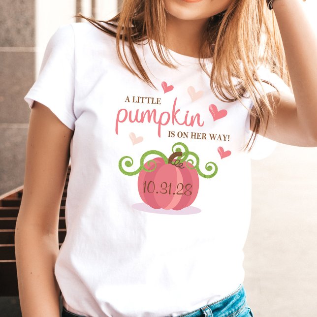 Cute Little Pumpkin Baby Shower T-Shirt (Creator Uploaded)