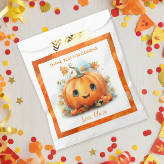 Cute Little Pumpkin Birthday Favour Bags