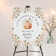 Cute Little Pumpkin on the Way Fall Baby Shower