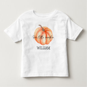 Cute Little Pumpkin Watercolor Baby Shower Toddler T-Shirt